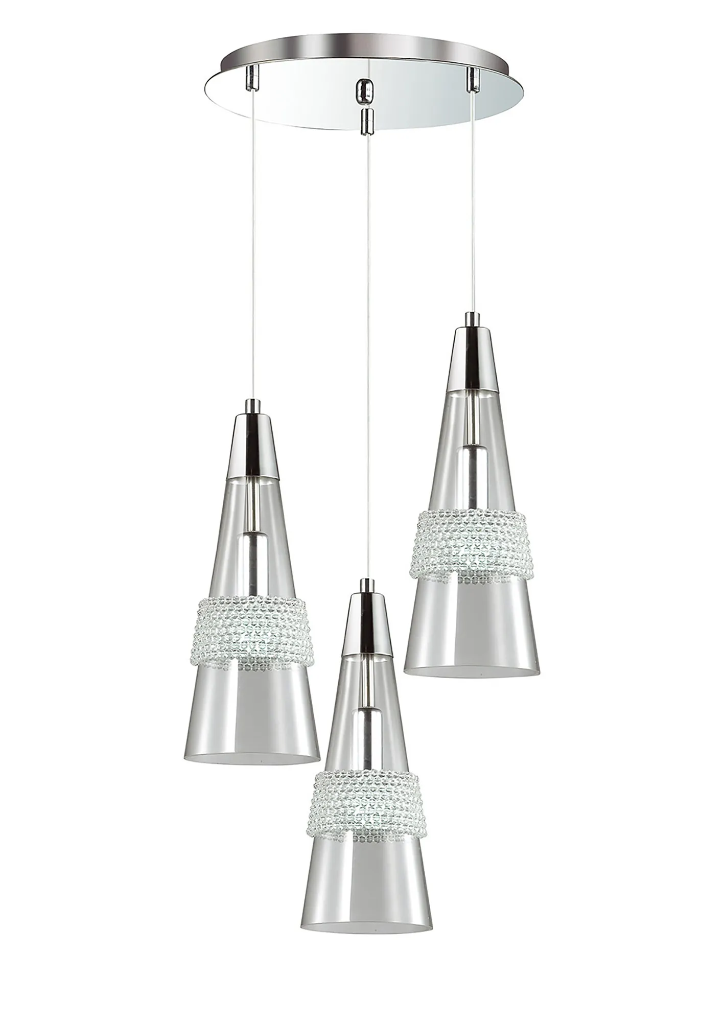 IL31607  Emilia Crystal Pendant 3 Light